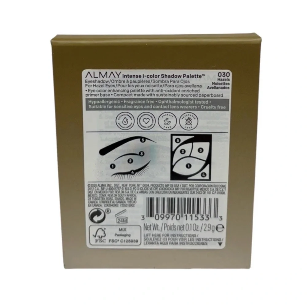 (3) Almay Intense I-color Shadow Palette, 030 Hazels Eyeshadow
